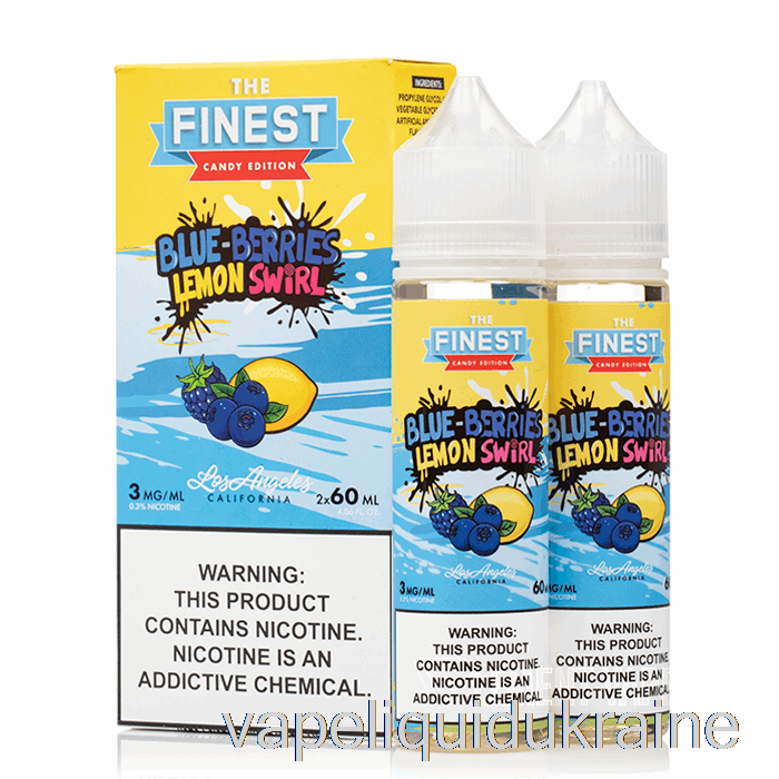 Vape Liquid Ukraine Blueberry Lemon Swirl - Finest Sweet & Sour - 100mL 0mg